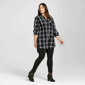 5/$25 Ava & Viv Plaid Shirt